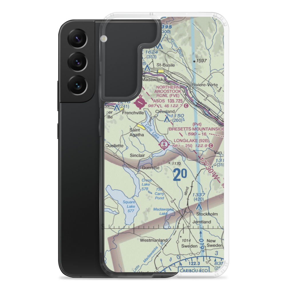 Long Lake Seaplane Base (92B) VFR Sectional Samsung Case Samsung Galaxy S22 Plus model shown