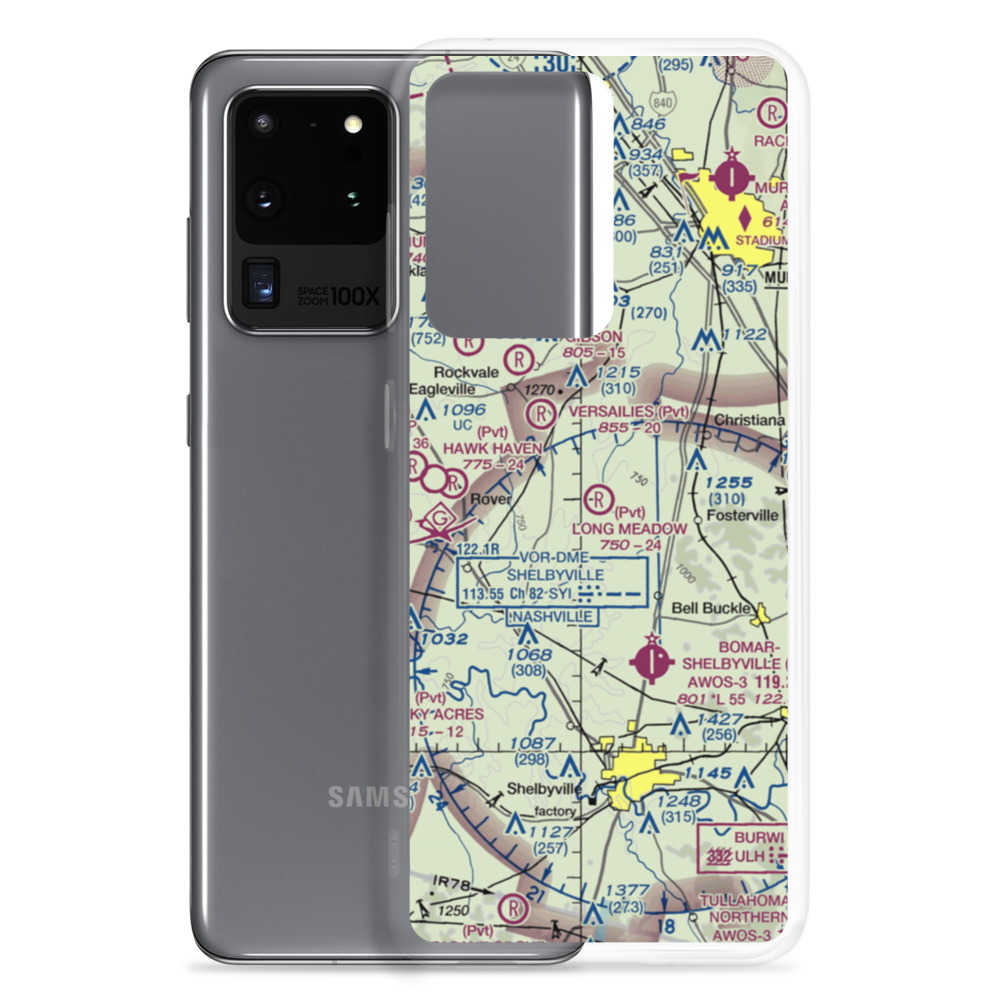 Long Meadow Airstrip (TN65) VFR Sectional Samsung Case Samsung Galaxy S20 Ultra model shown