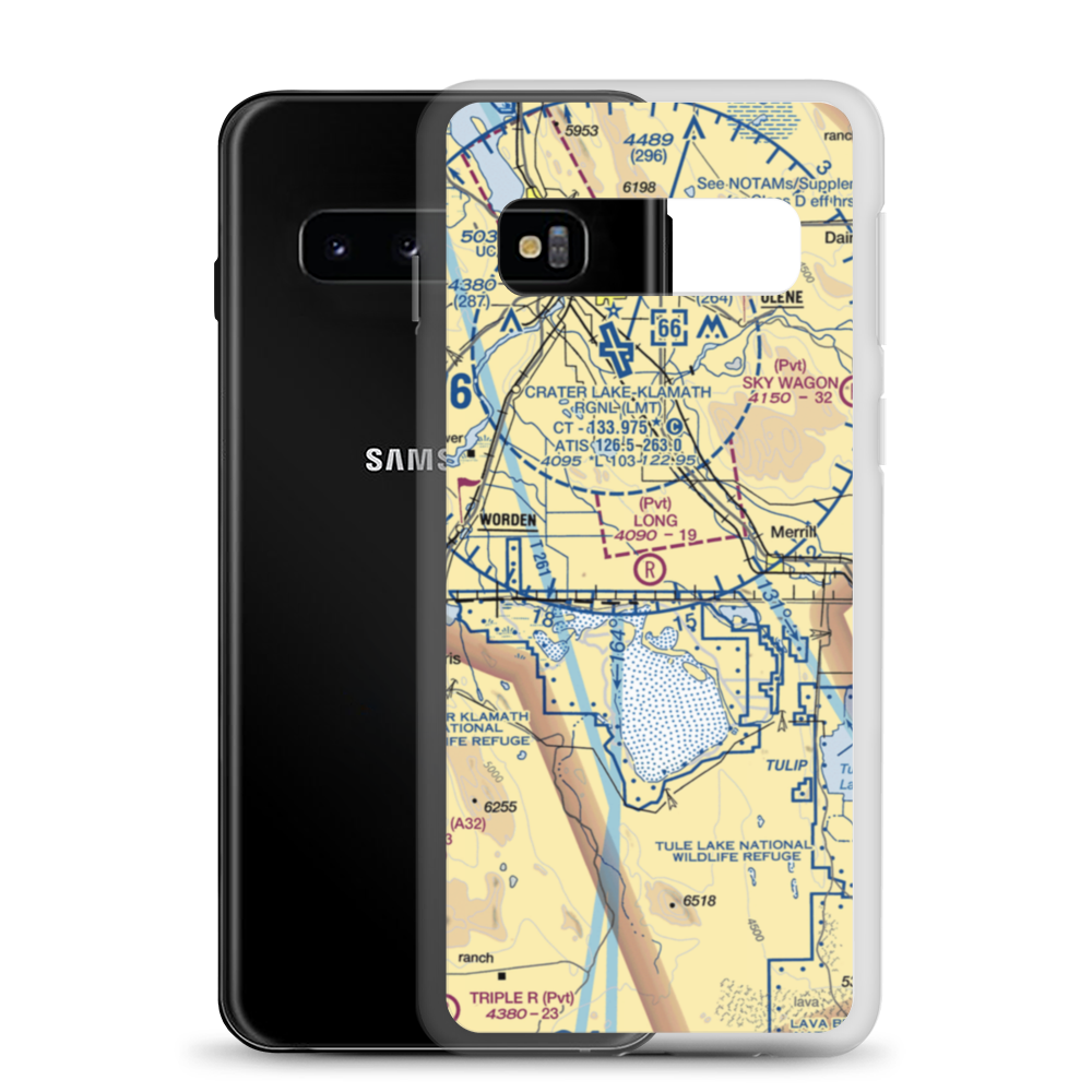 Long Ranch Airport (0OR3) VFR Sectional Samsung Case Samsung Galaxy S10 model shown