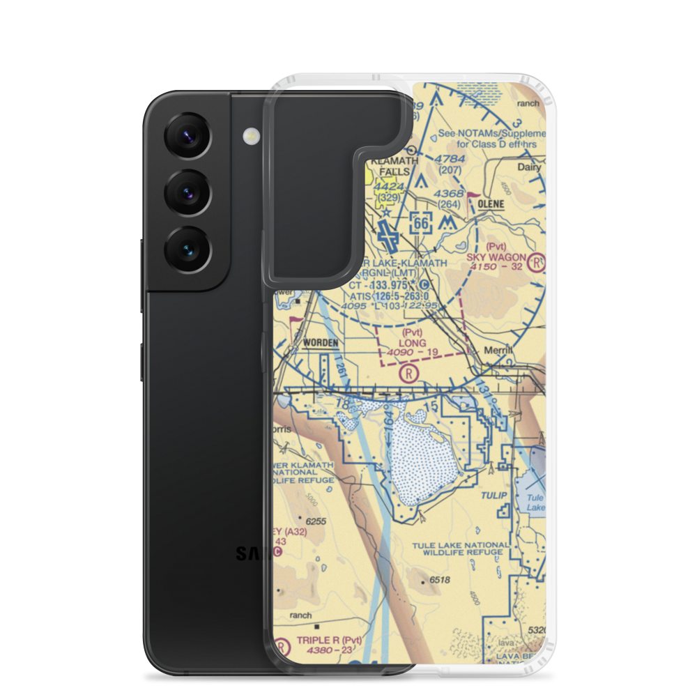 Long Ranch Airport (0OR3) VFR Sectional Samsung Case Samsung Galaxy S22 model shown