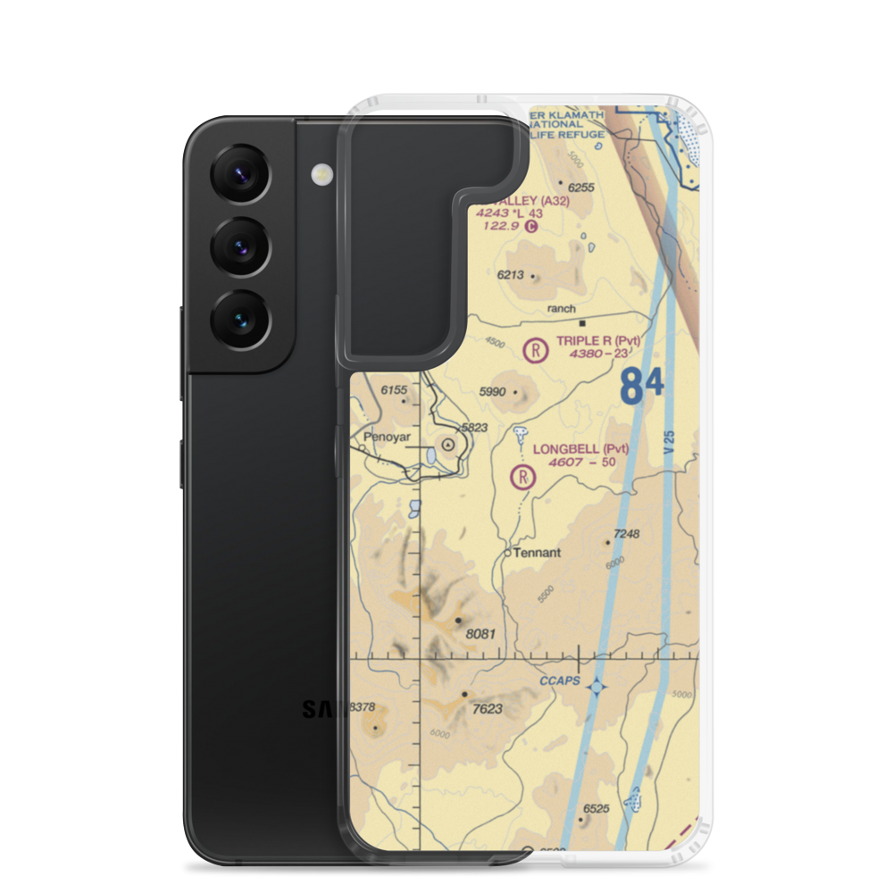 Longbell Ranch Airport (2CL3) VFR Sectional Samsung Case Samsung Galaxy S22 model shown