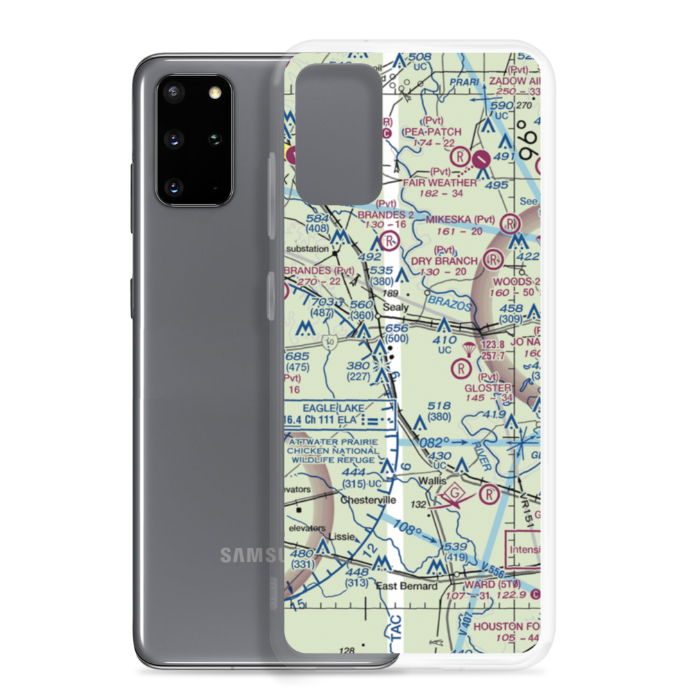 Longbird Airport (93TS) VFR Sectional Samsung Case Samsung Galaxy S20 Plus model shown