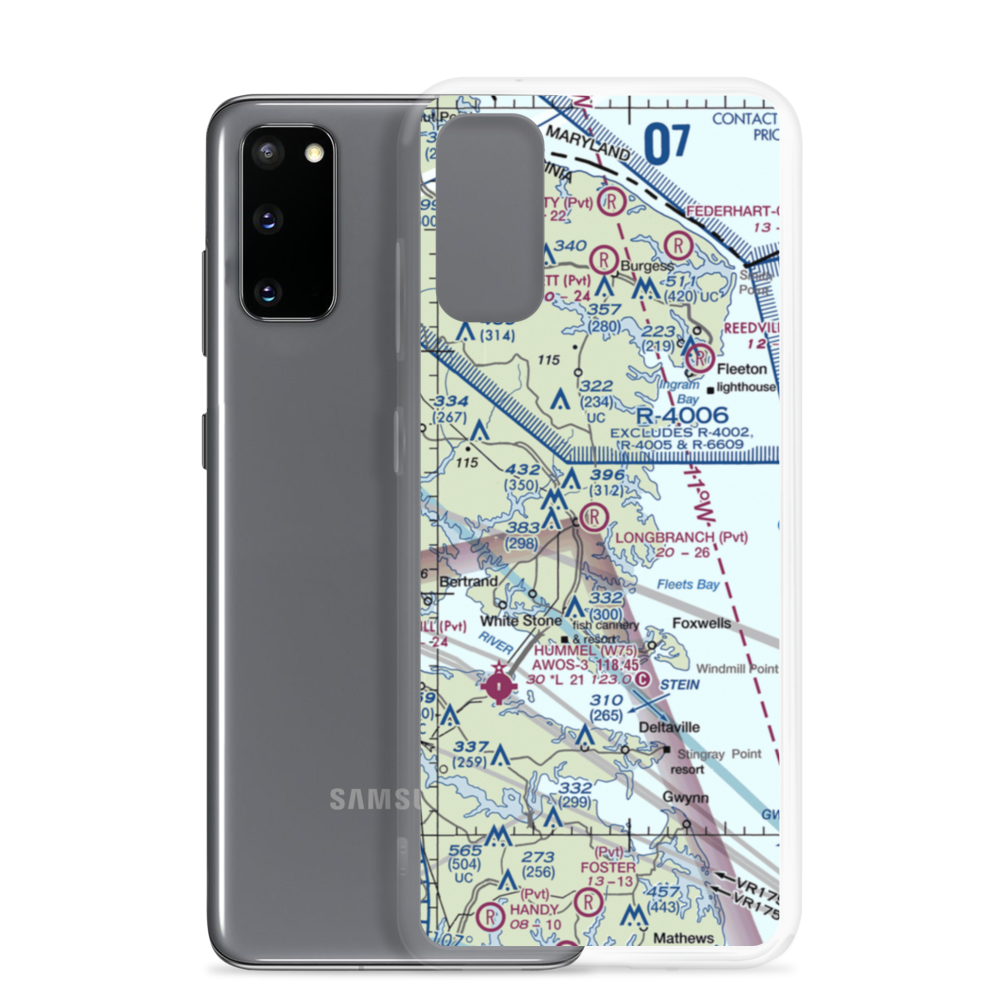 Longbranch Airport (VA08) VFR Sectional Samsung Case Samsung Galaxy S20 model shown
