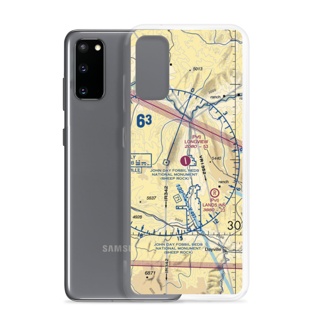 Longview Ranch Airport (OG39) VFR Sectional Samsung Case Samsung Galaxy S20 model shown