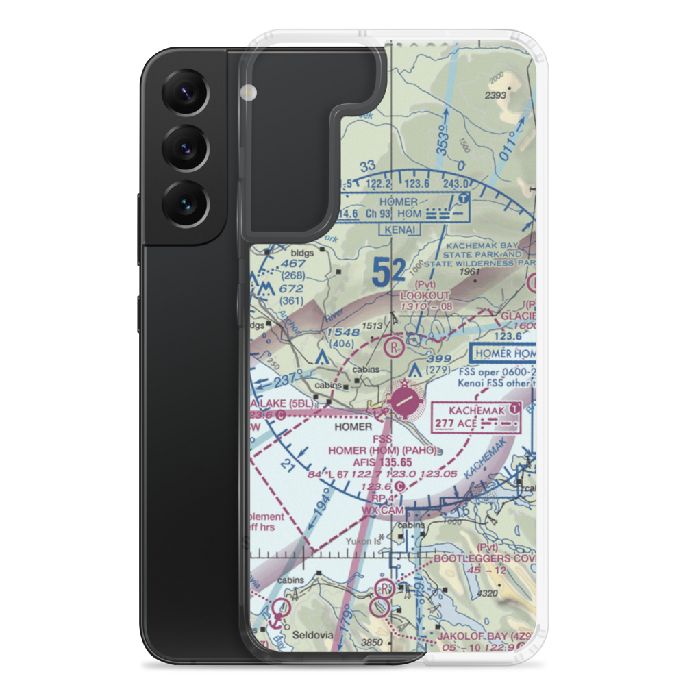 Lookout Airport (OL99) VFR Sectional Samsung Case Samsung Galaxy S22 Plus model shown