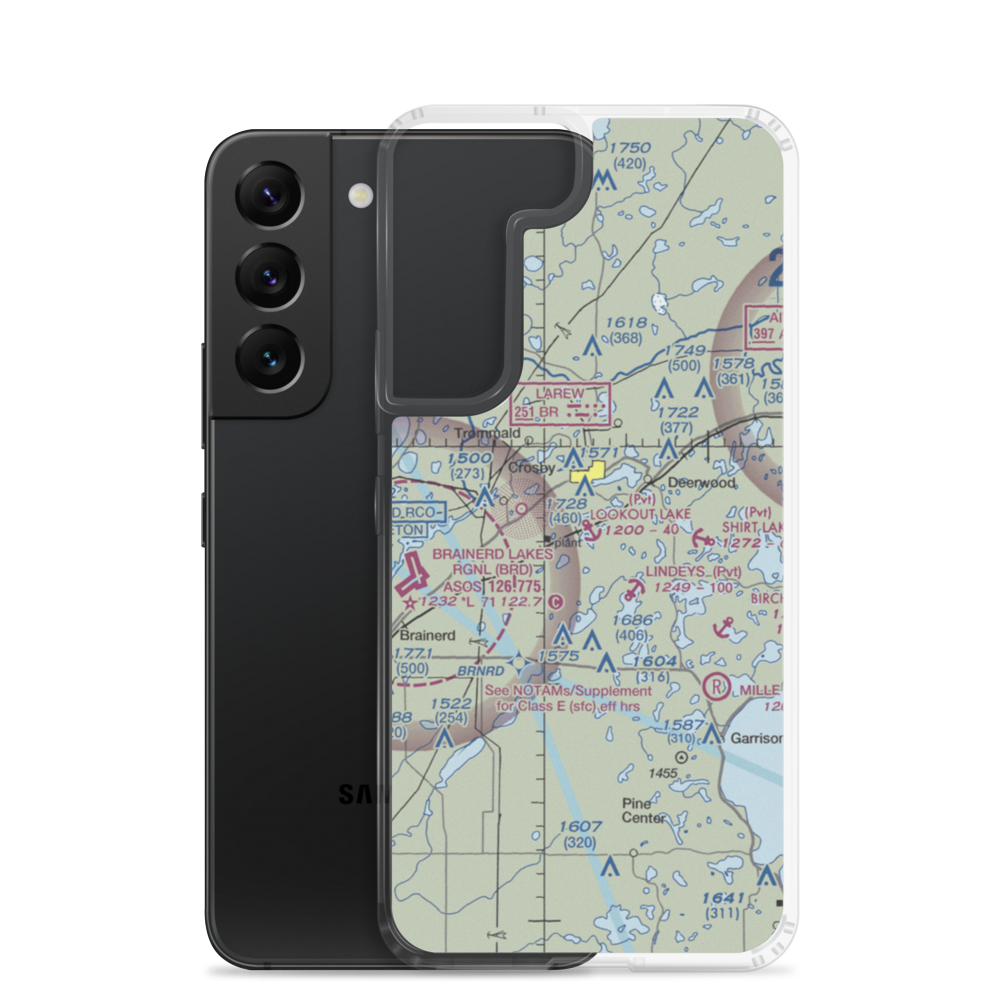 Lookout Lake Seaplane Base (10MN) VFR Sectional Samsung Case Samsung Galaxy S22 model shown