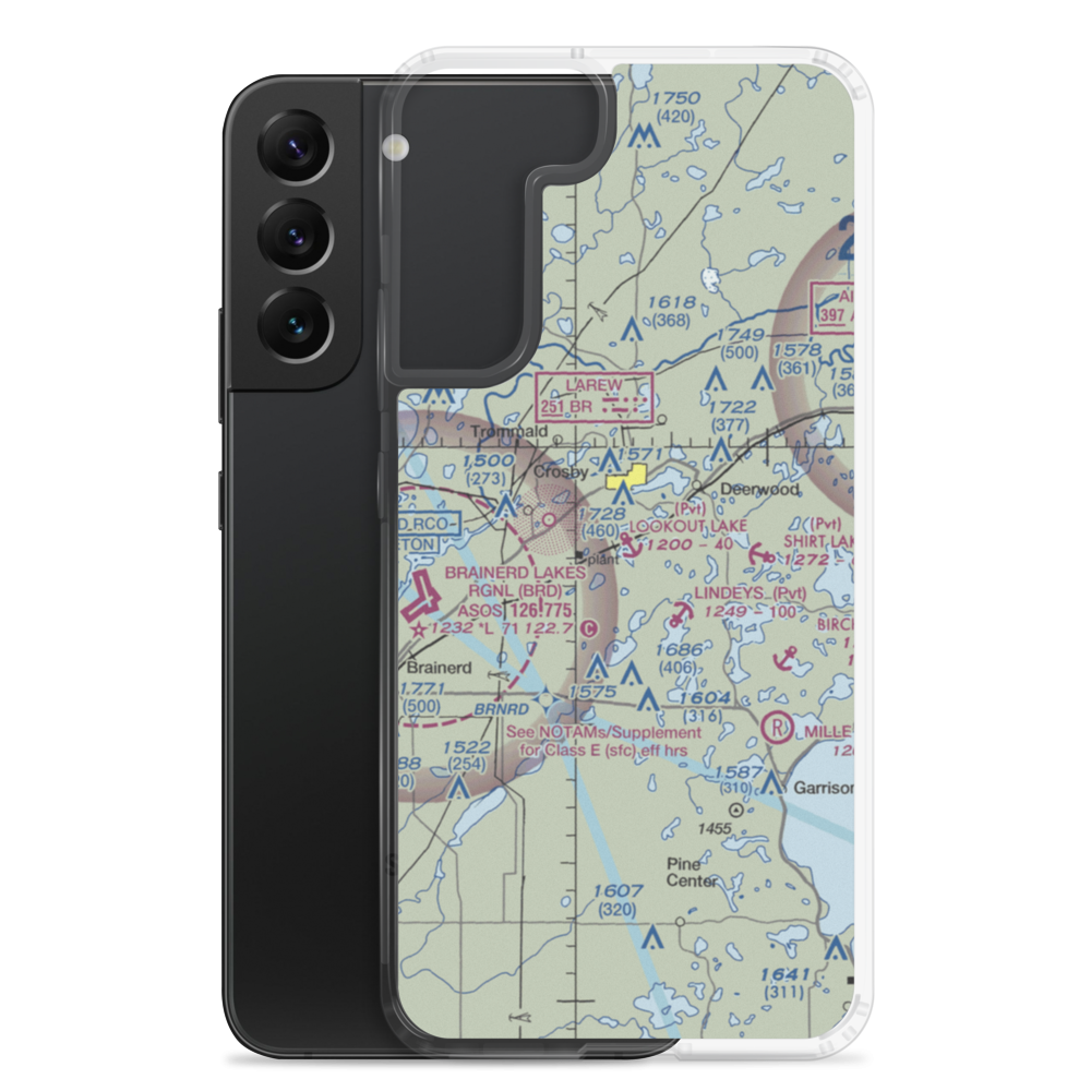 Lookout Lake Seaplane Base (10MN) VFR Sectional Samsung Case Samsung Galaxy S22 Plus model shown