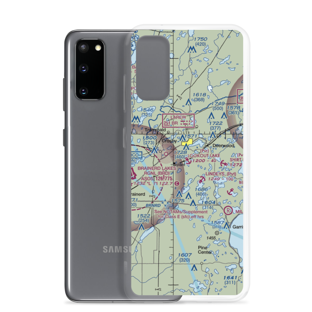 Lookout Lake Seaplane Base (10MN) VFR Sectional Samsung Case Samsung Galaxy S20 model shown