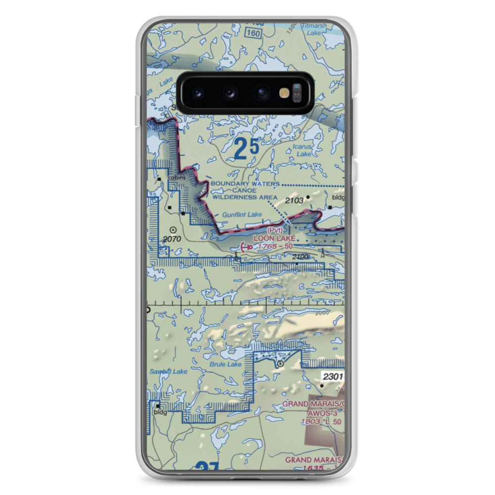 Loon Lake Seaplane Base (83MN) VFR Sectional Samsung Case Samsung Galaxy S10+ model shown