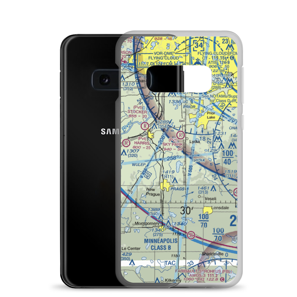 Loon Lane Seaplane Base (70MY) VFR Sectional Samsung Case Samsung Galaxy S10e model shown