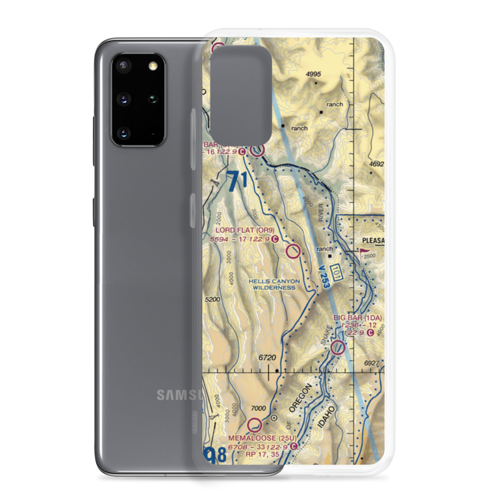 Lord Flat Airport (OR9) VFR Sectional Samsung Case Samsung Galaxy S20 Plus model shown