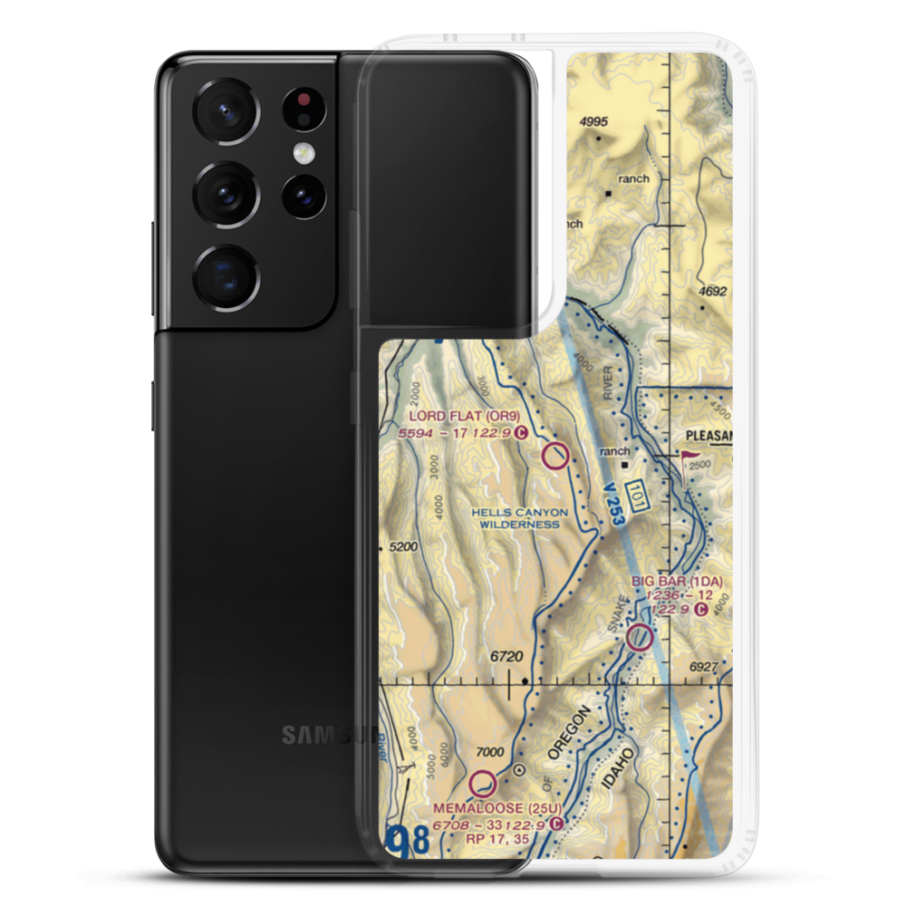 Lord Flat Airport (OR9) VFR Sectional Samsung Case Samsung Galaxy S21 Ultra model shown