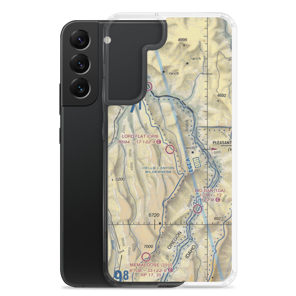 Lord Flat Airport (OR9) VFR Sectional Samsung Case Samsung Galaxy S22 Plus model shown