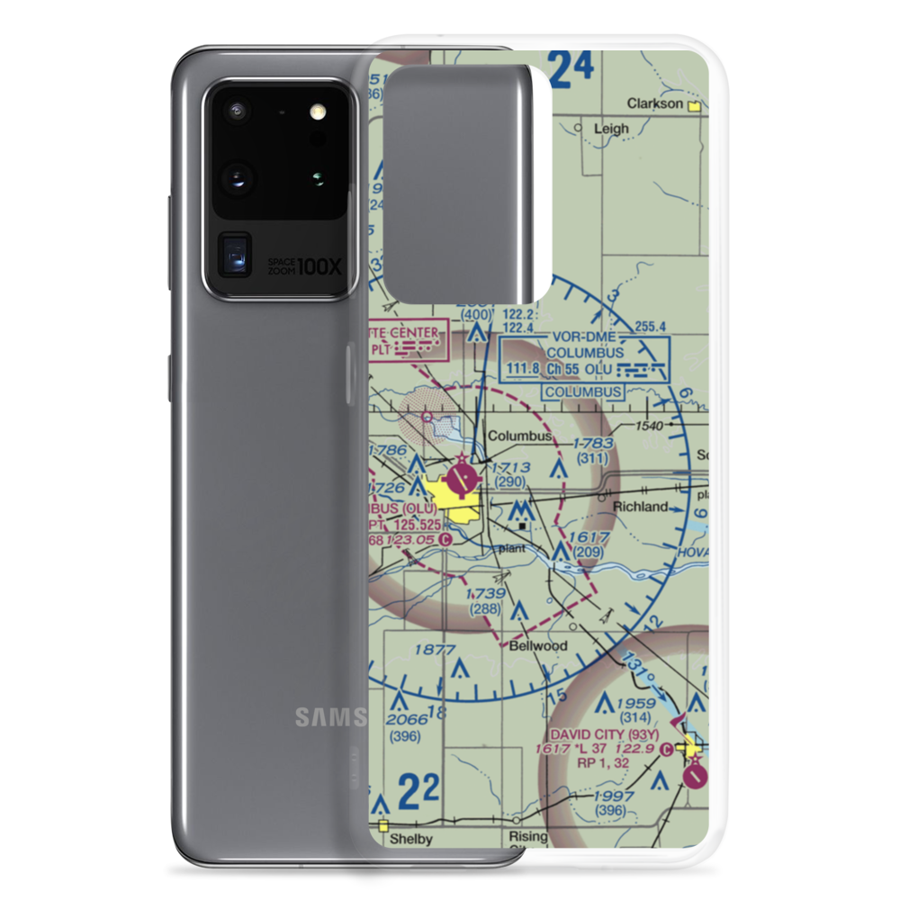 Loseke Airstrip (NE37) VFR Sectional Samsung Case Samsung Galaxy S20 Ultra model shown