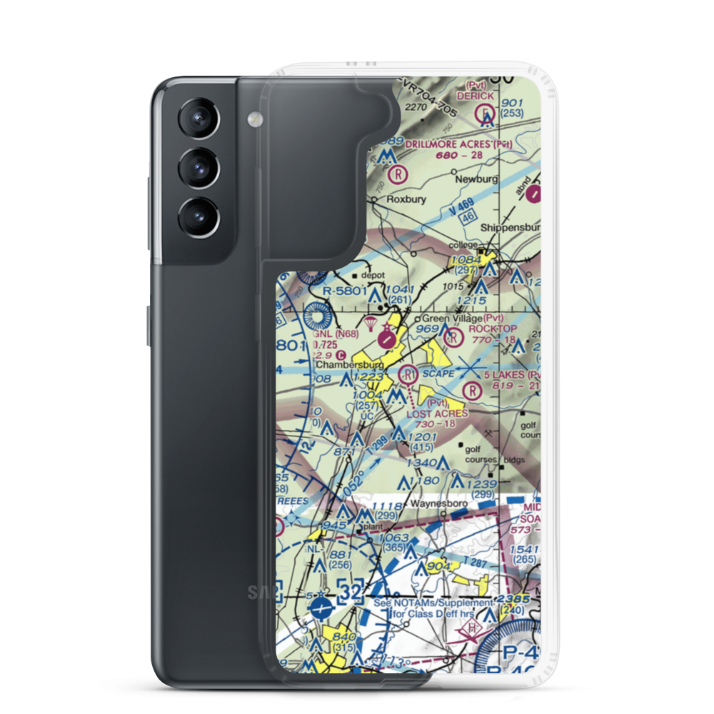 Lost Acres Airport (8PN0) VFR Sectional Samsung Case Samsung Galaxy S21 model shown