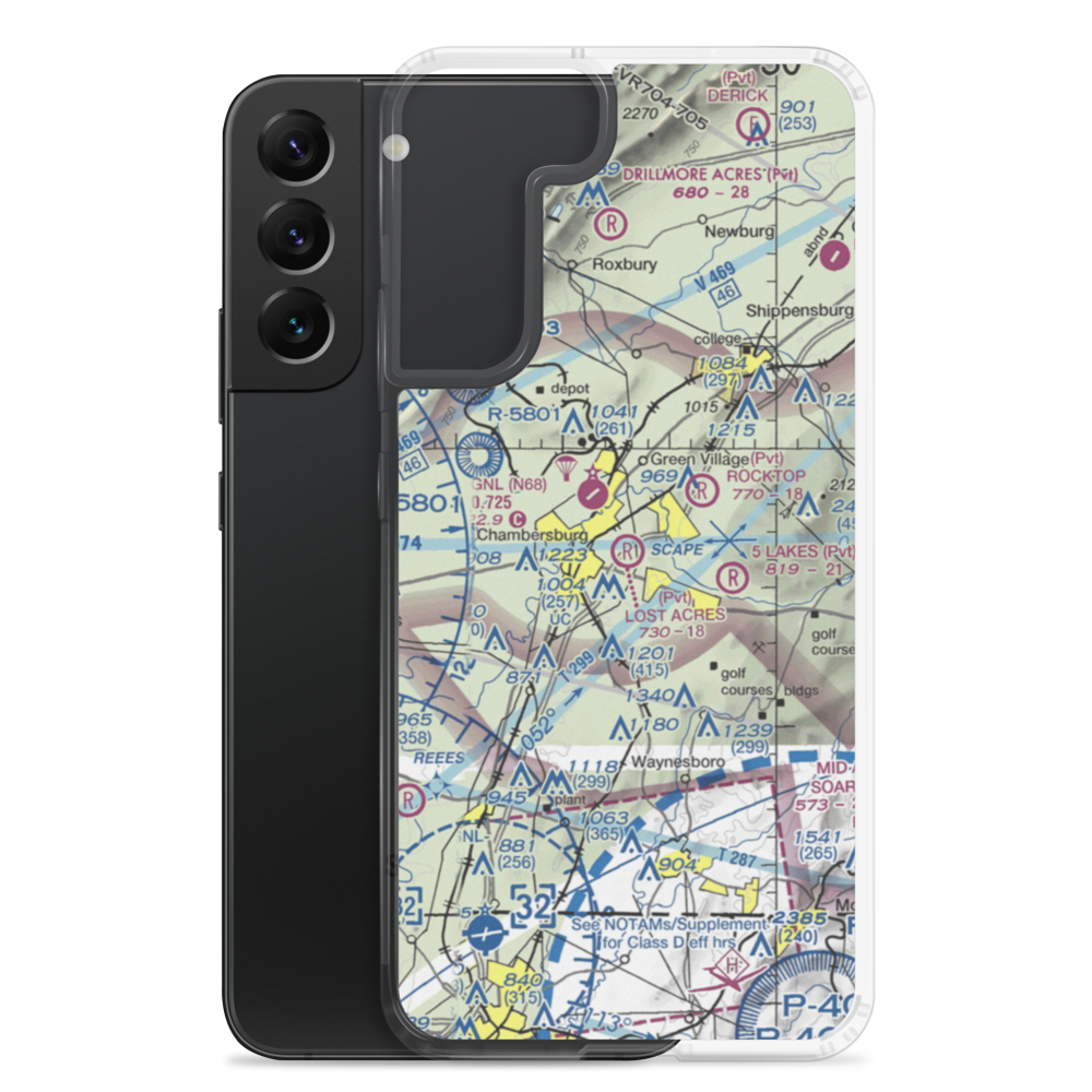 Lost Acres Airport (8PN0) VFR Sectional Samsung Case Samsung Galaxy S22 Plus model shown
