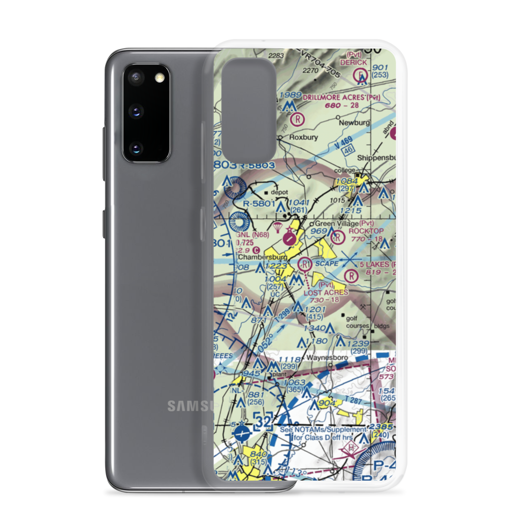 Lost Acres Airport (8PN0) VFR Sectional Samsung Case Samsung Galaxy S20 model shown