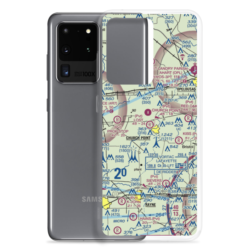 Lost Airfield (71LA) VFR Sectional Samsung Case Samsung Galaxy S20 Ultra model shown