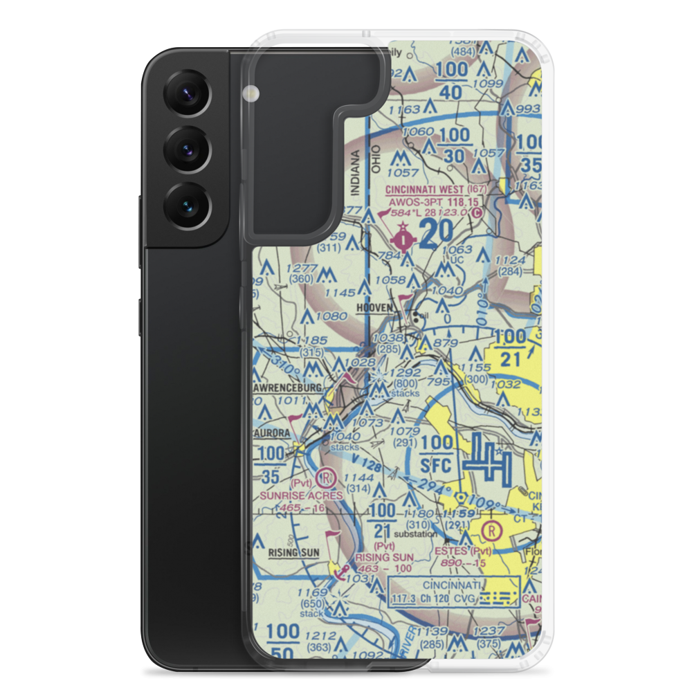 Lost Bridge Airport (OA16) VFR Sectional Samsung Case Samsung Galaxy S22 Plus model shown