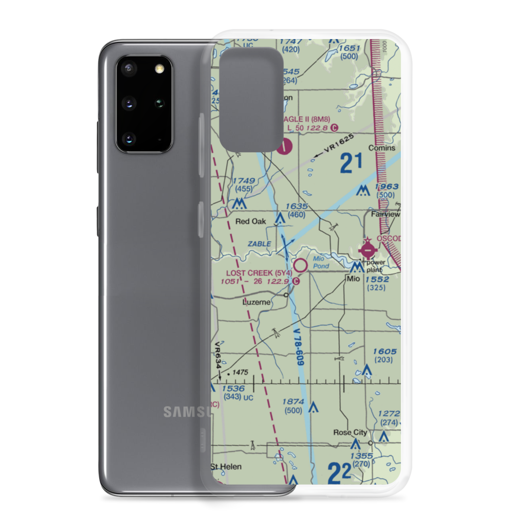 Lost Creek Airport (5Y4) VFR Sectional Samsung Case Samsung Galaxy S20 Plus model shown