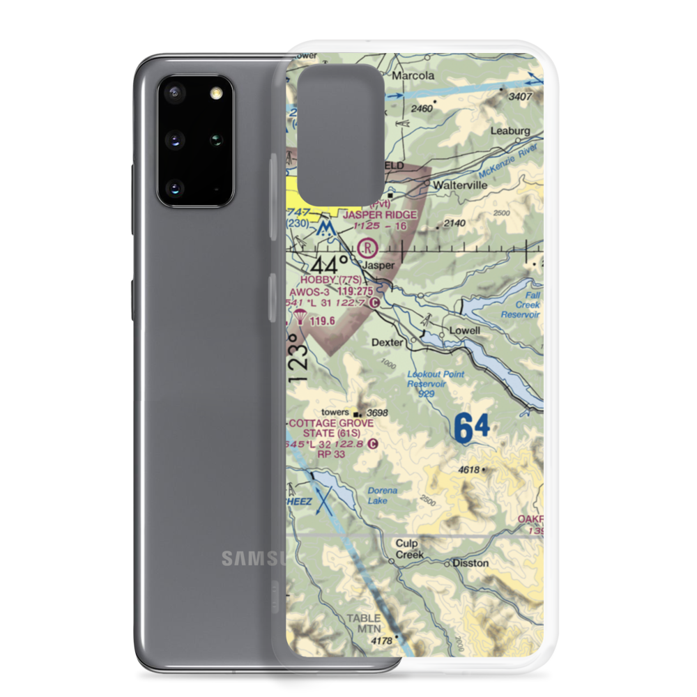 Lost Creek Airport (82OR) VFR Sectional Samsung Case Samsung Galaxy S20 Plus model shown