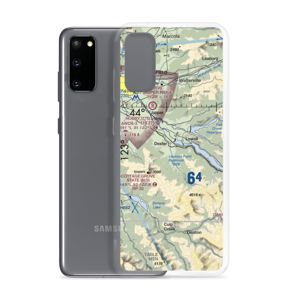Lost Creek Airport (82OR) VFR Sectional Samsung Case Samsung Galaxy S20 model shown