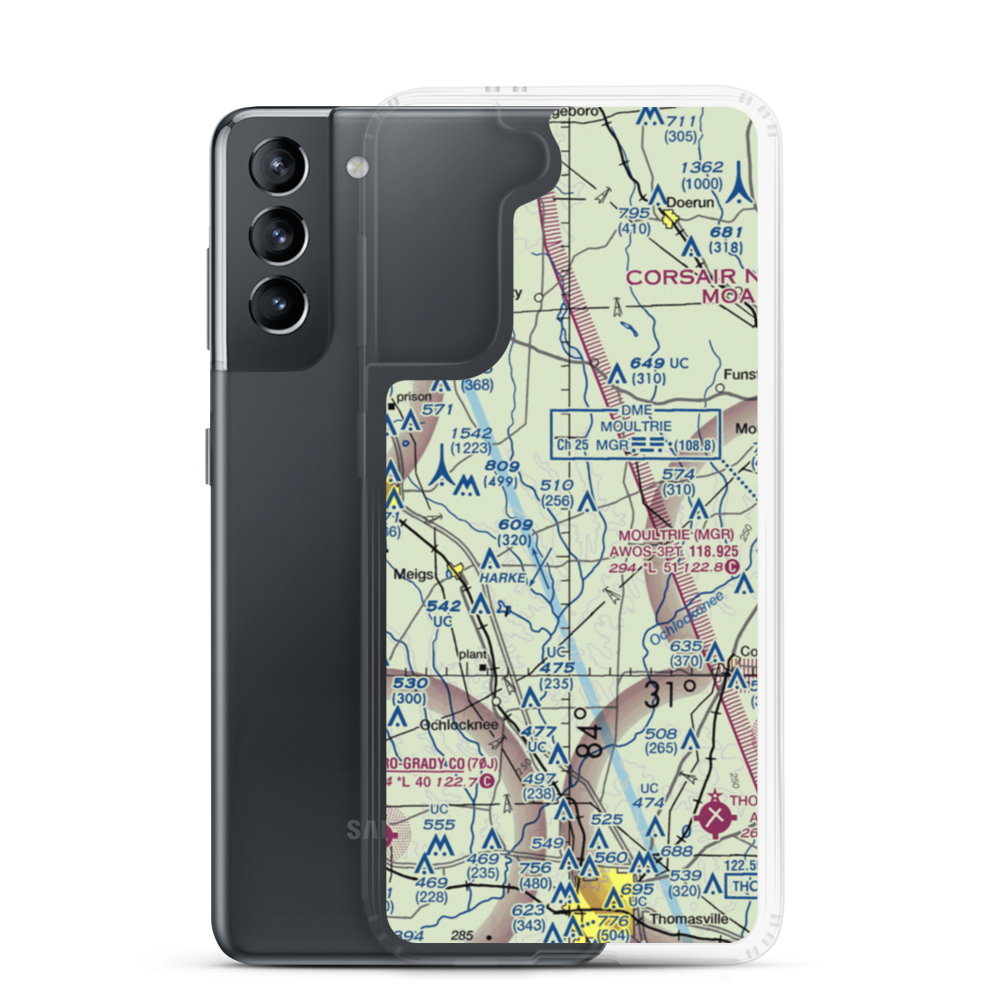 Lost Creek Farms Airport (US-0084) VFR Sectional Samsung Case Samsung Galaxy S21 model shown