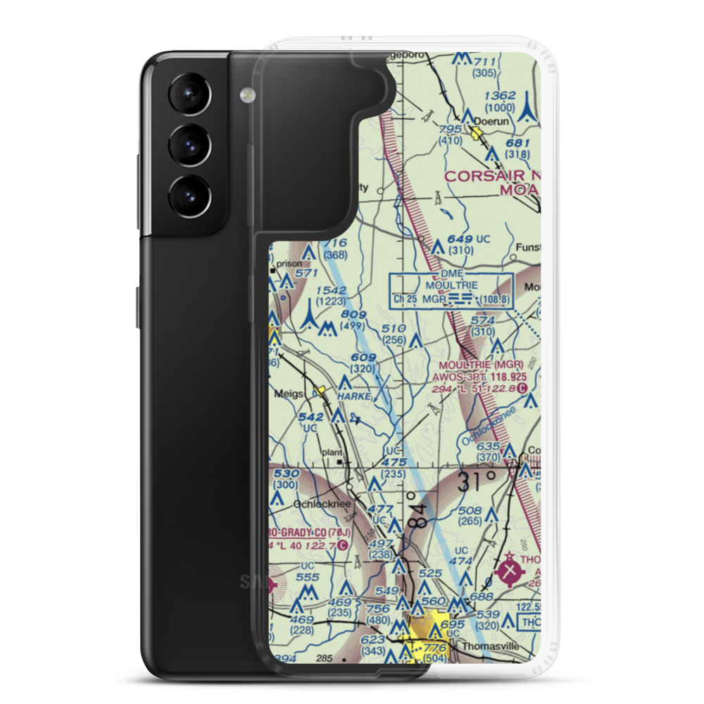 Lost Creek Farms Airport (US-0084) VFR Sectional Samsung Case Samsung Galaxy S21 Plus model shown