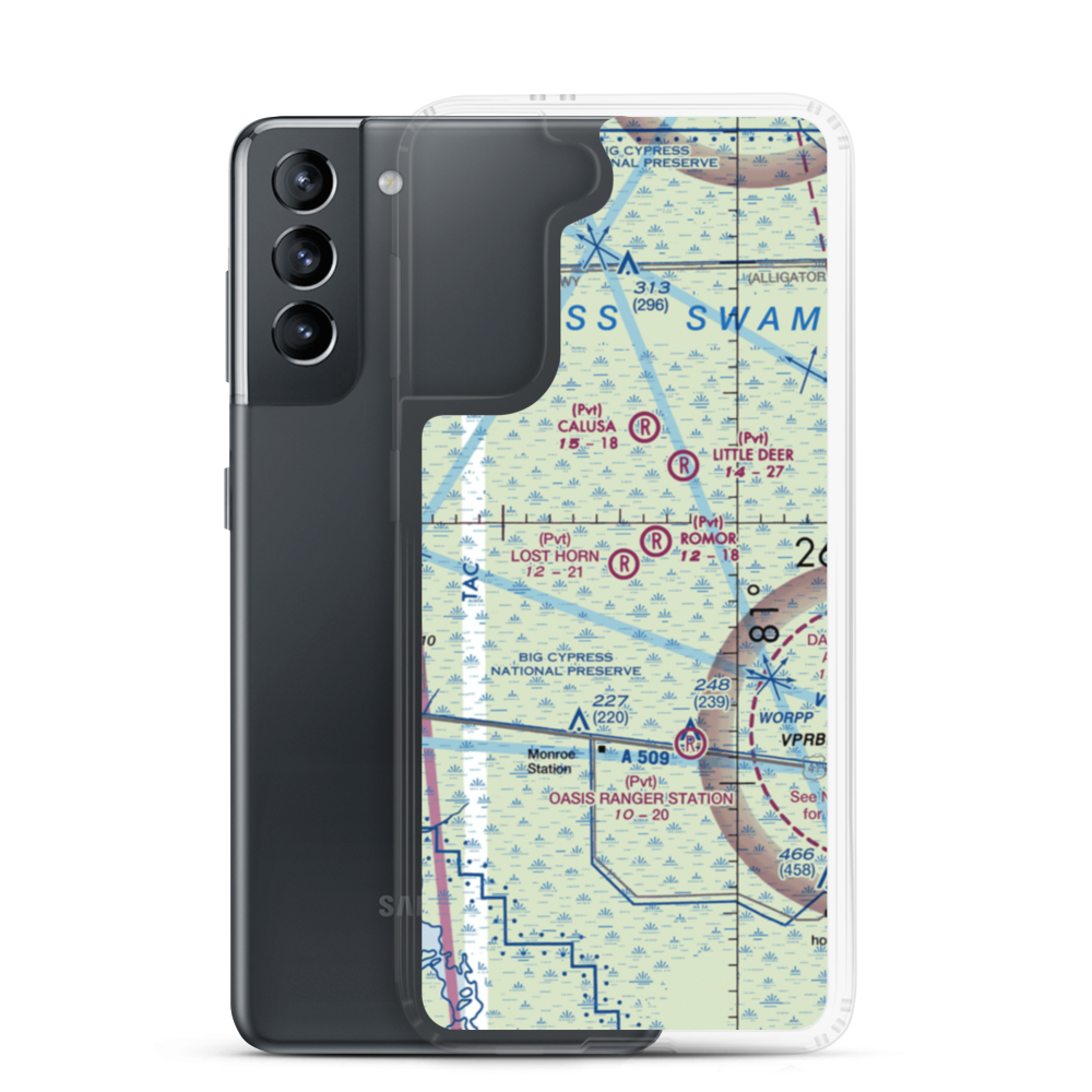 Lost Horn Ranch Airport (FA80) VFR Sectional Samsung Case Samsung Galaxy S21 model shown