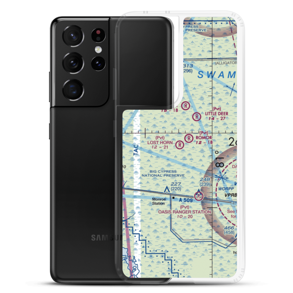 Lost Horn Ranch Airport (FA80) VFR Sectional Samsung Case Samsung Galaxy S21 Ultra model shown