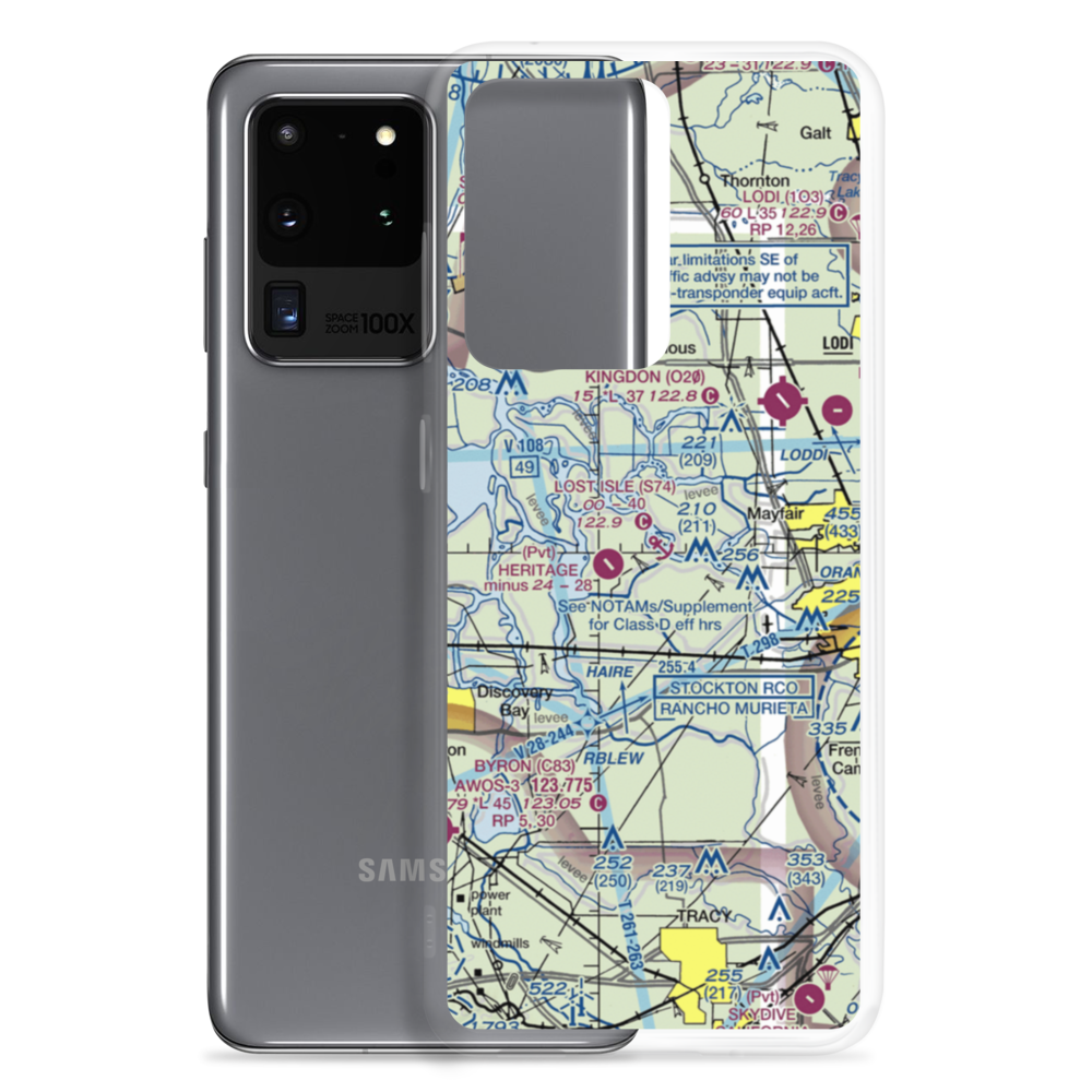 Lost Isle Seaplane Base (S74) VFR Sectional Samsung Case Samsung Galaxy S20 Ultra model shown