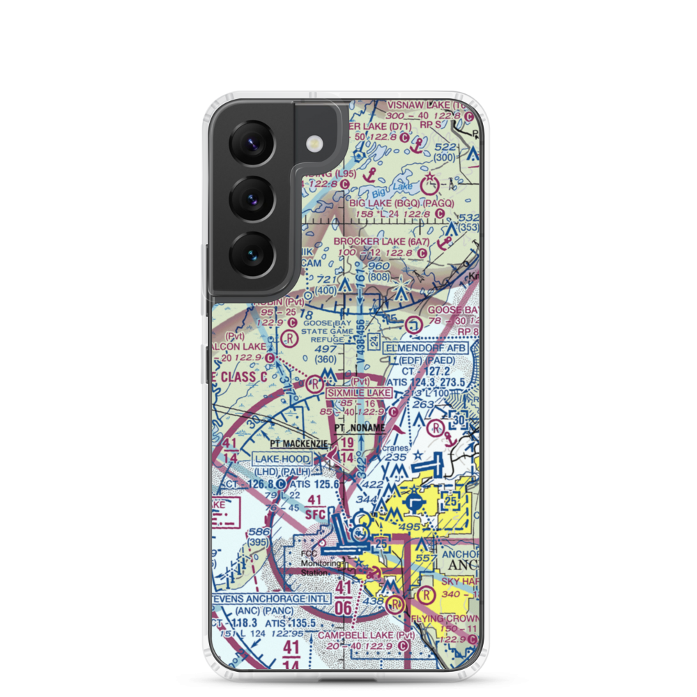 Lost Lake SPB Seaplane Base (57AK) VFR Sectional Samsung Case Samsung Galaxy S22 model shown