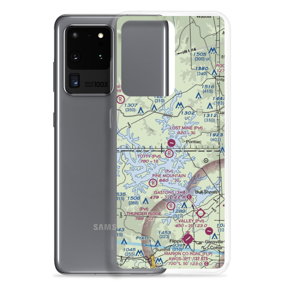 Lost Mine Airport (MO56) VFR Sectional Samsung Case Samsung Galaxy S20 Ultra model shown
