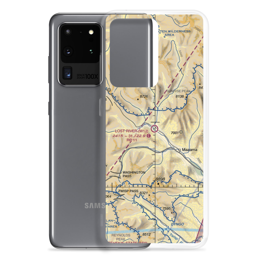 Lost River Airport (W12) VFR Sectional Samsung Case Samsung Galaxy S20 Ultra model shown