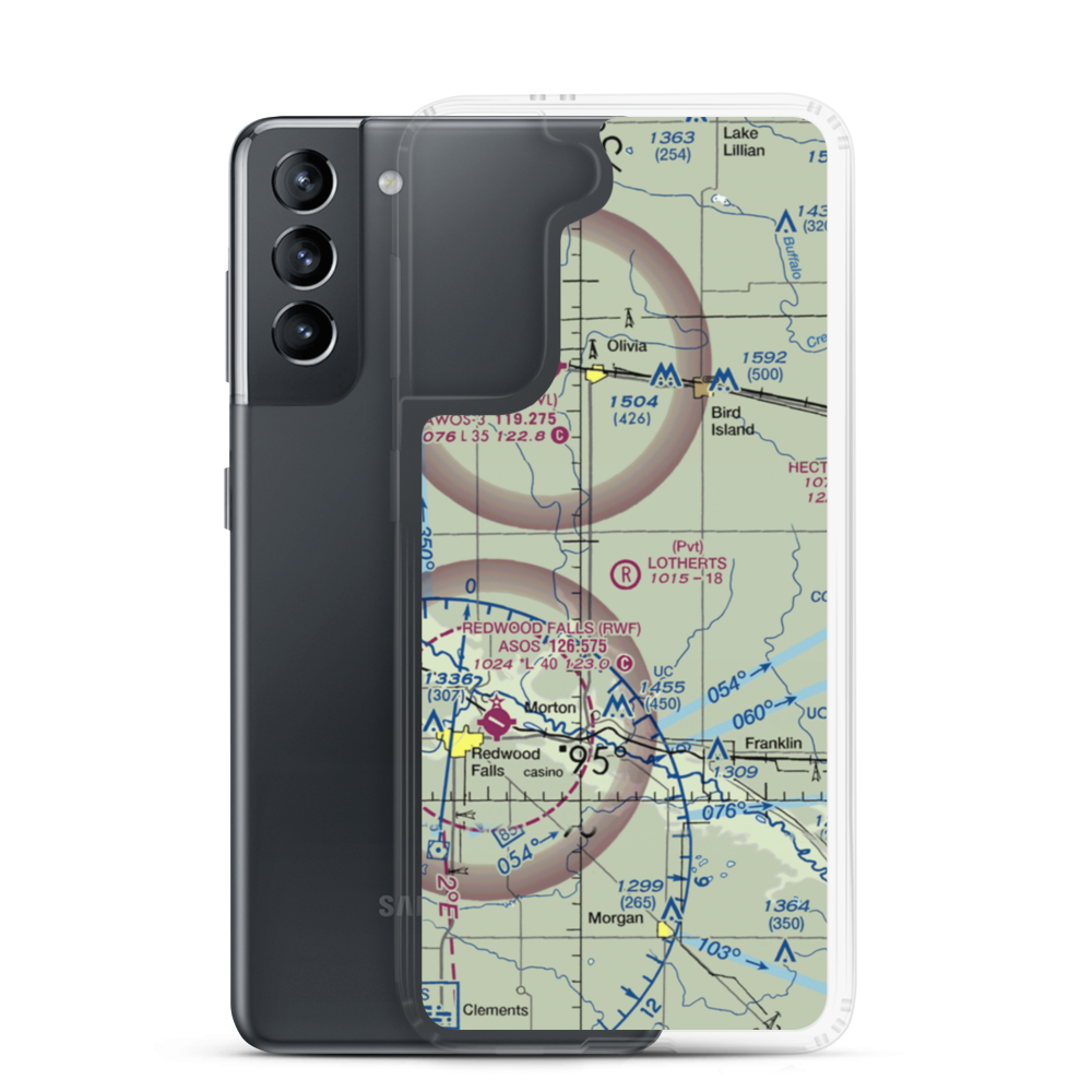 Lothert's Farm Strip (56MN) VFR Sectional Samsung Case Samsung Galaxy S21 model shown