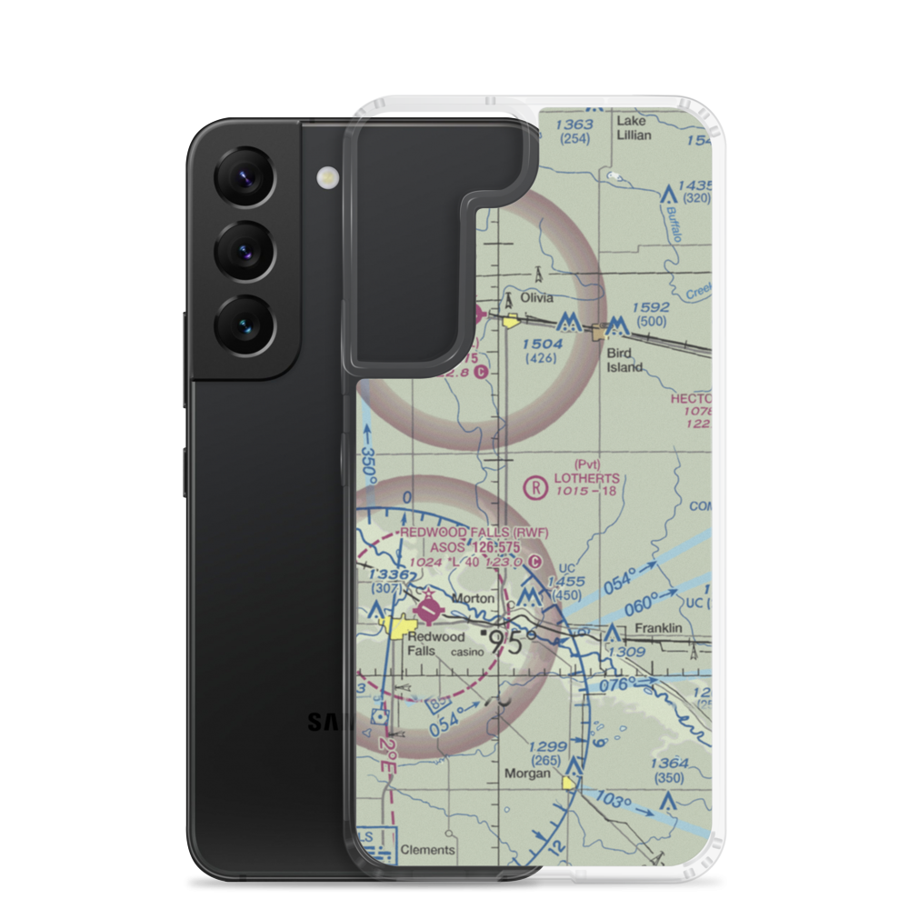 Lothert's Farm Strip (56MN) VFR Sectional Samsung Case Samsung Galaxy S22 model shown