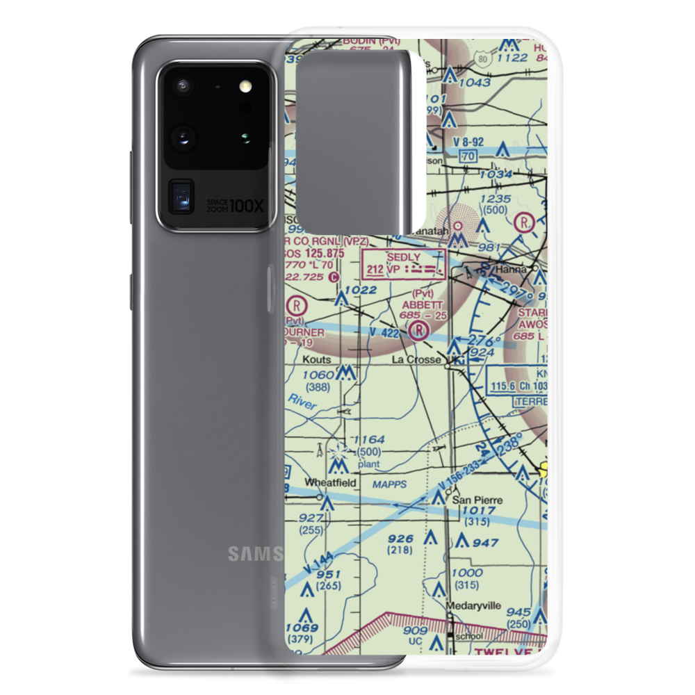 Lou Abbett Farms Airport (II18) VFR Sectional Samsung Case Samsung Galaxy S20 Ultra model shown