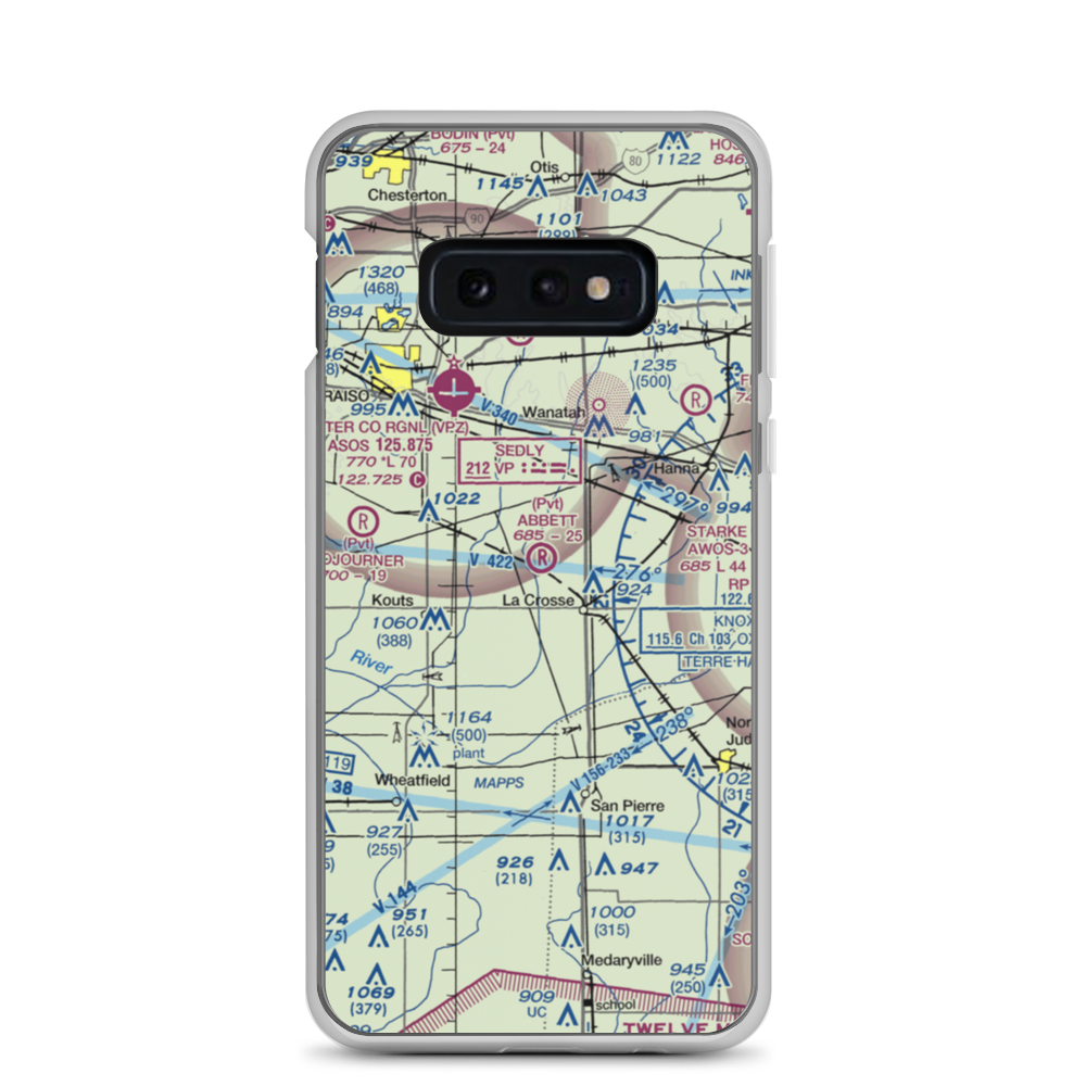 Lou Abbett Farms Airport (II18) VFR Sectional Samsung Case Samsung Galaxy S10e model shown