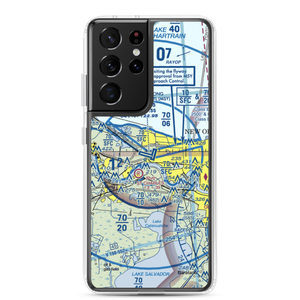 Louis Armstrong New Orleans International Airport (MSY) VFR Sectional Samsung Case