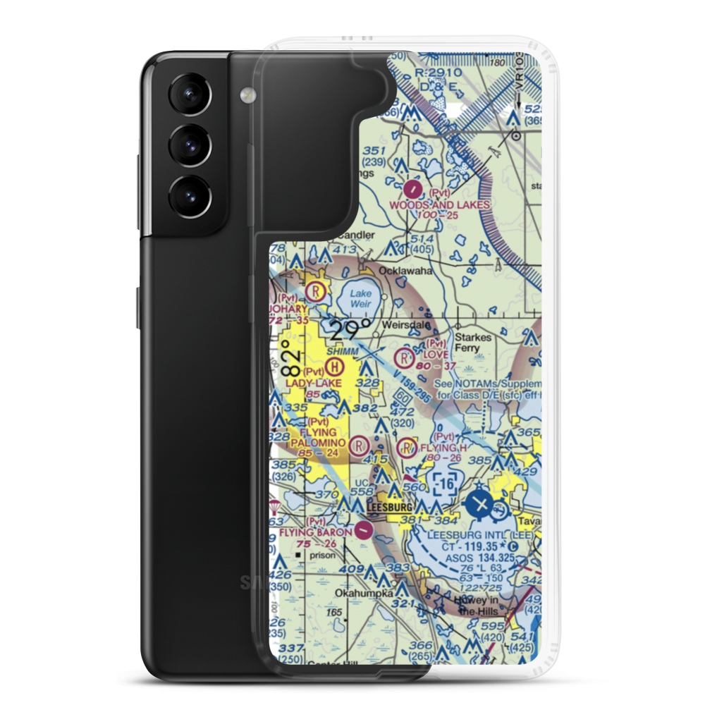 Love Field (97FL) VFR Sectional Samsung Case Samsung Galaxy S21 Plus model shown