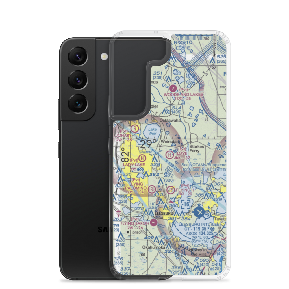 Love Field (97FL) VFR Sectional Samsung Case Samsung Galaxy S22 model shown