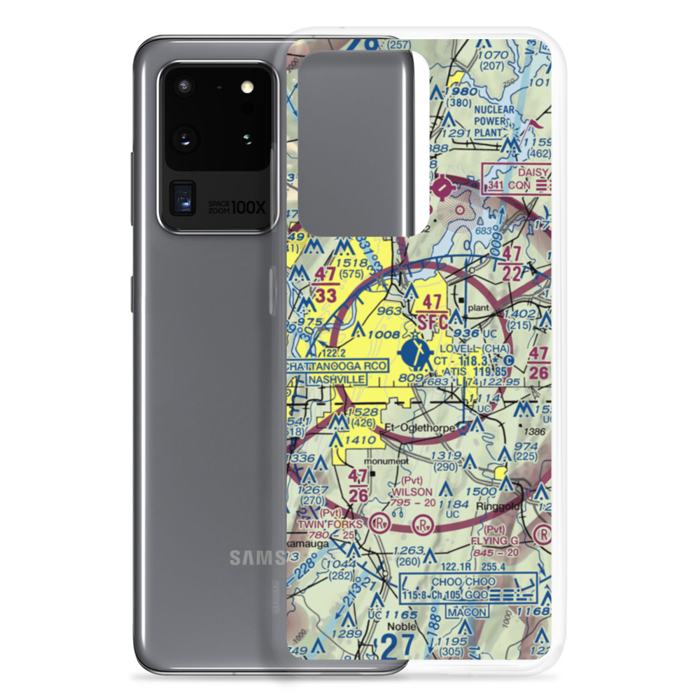 Lovell Field (CHA) VFR Sectional Samsung Case Samsung Galaxy S20 Ultra model shown