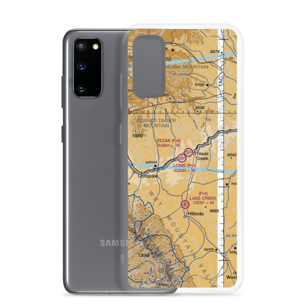 Lowe Airstrip (CD01) VFR Sectional Samsung Case Samsung Galaxy S20 model shown