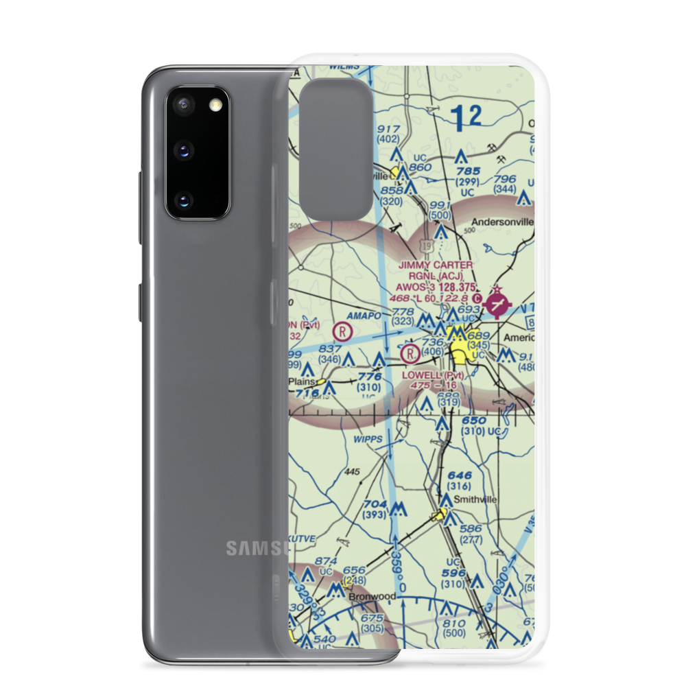 Lowell Field (9GA5) VFR Sectional Samsung Case Samsung Galaxy S20 model shown