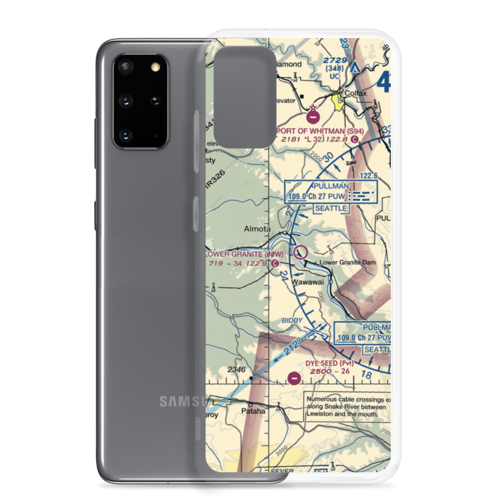 Lower Granite State Airport (00W) VFR Sectional Samsung Case Samsung Galaxy S20 Plus model shown