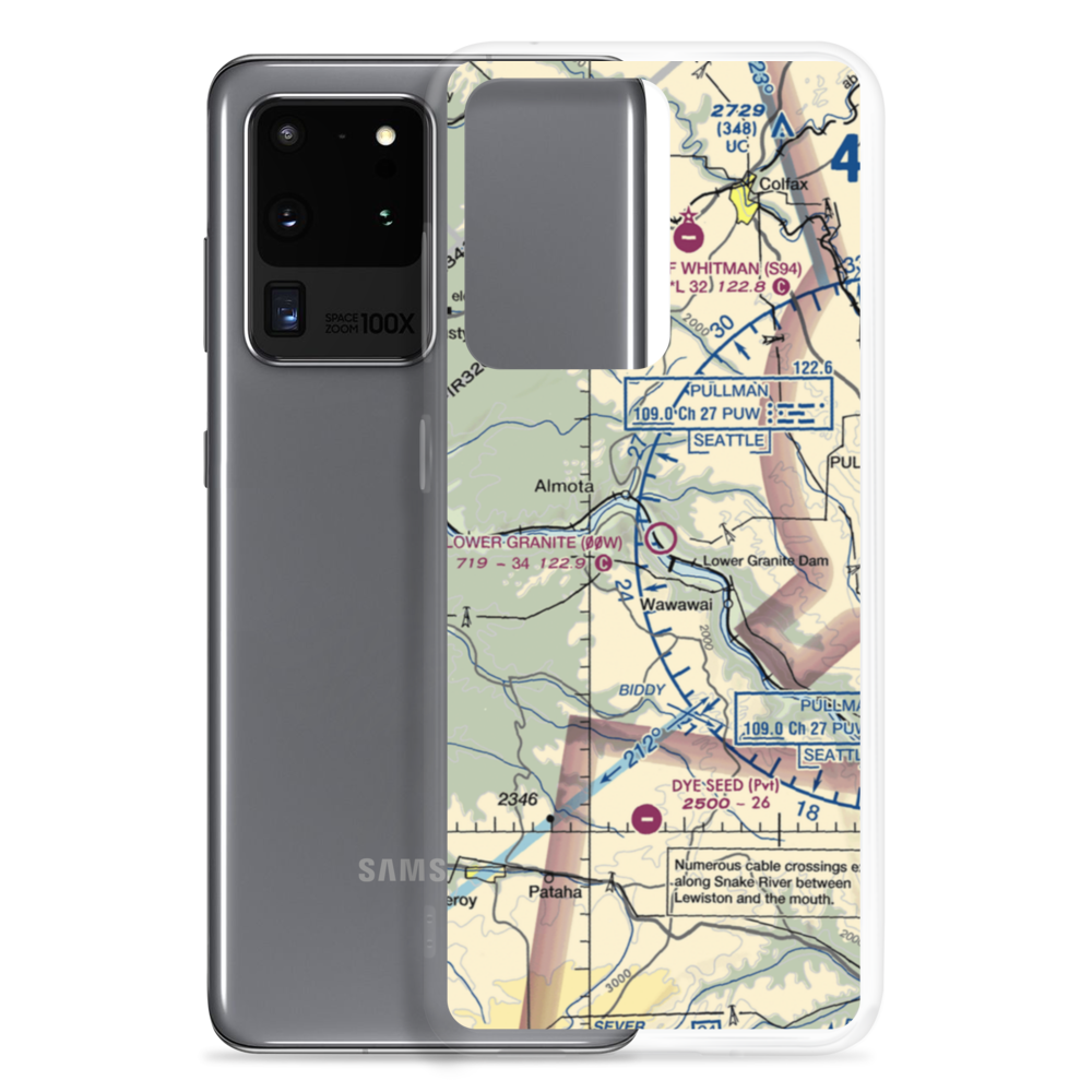 Lower Granite State Airport (00W) VFR Sectional Samsung Case Samsung Galaxy S20 Ultra model shown