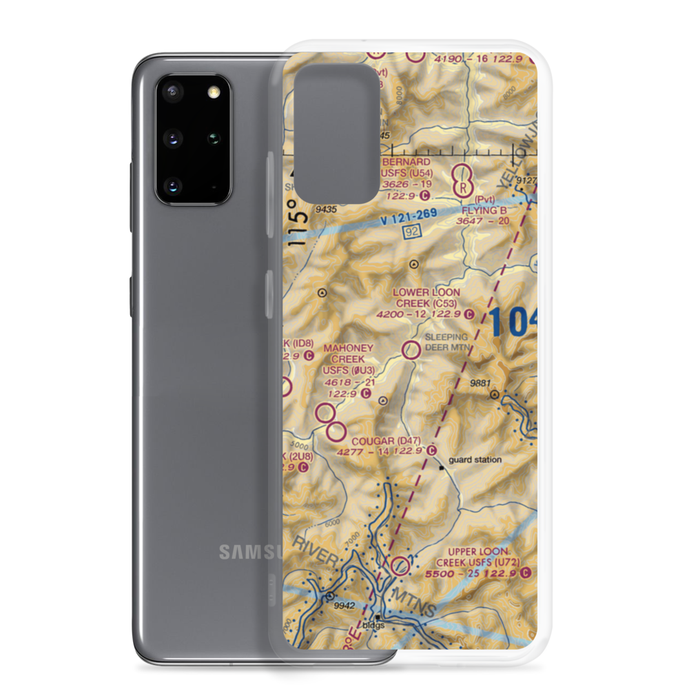 Lower Loon Creek Airport (C53) VFR Sectional Samsung Case Samsung Galaxy S20 Plus model shown