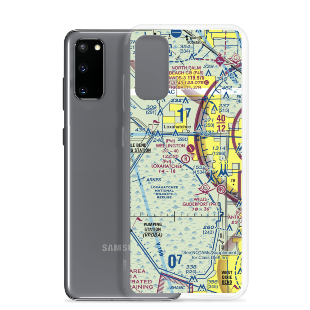 Loxahatchee Airport (7FD6) VFR Sectional Samsung Case Samsung Galaxy S20 model shown