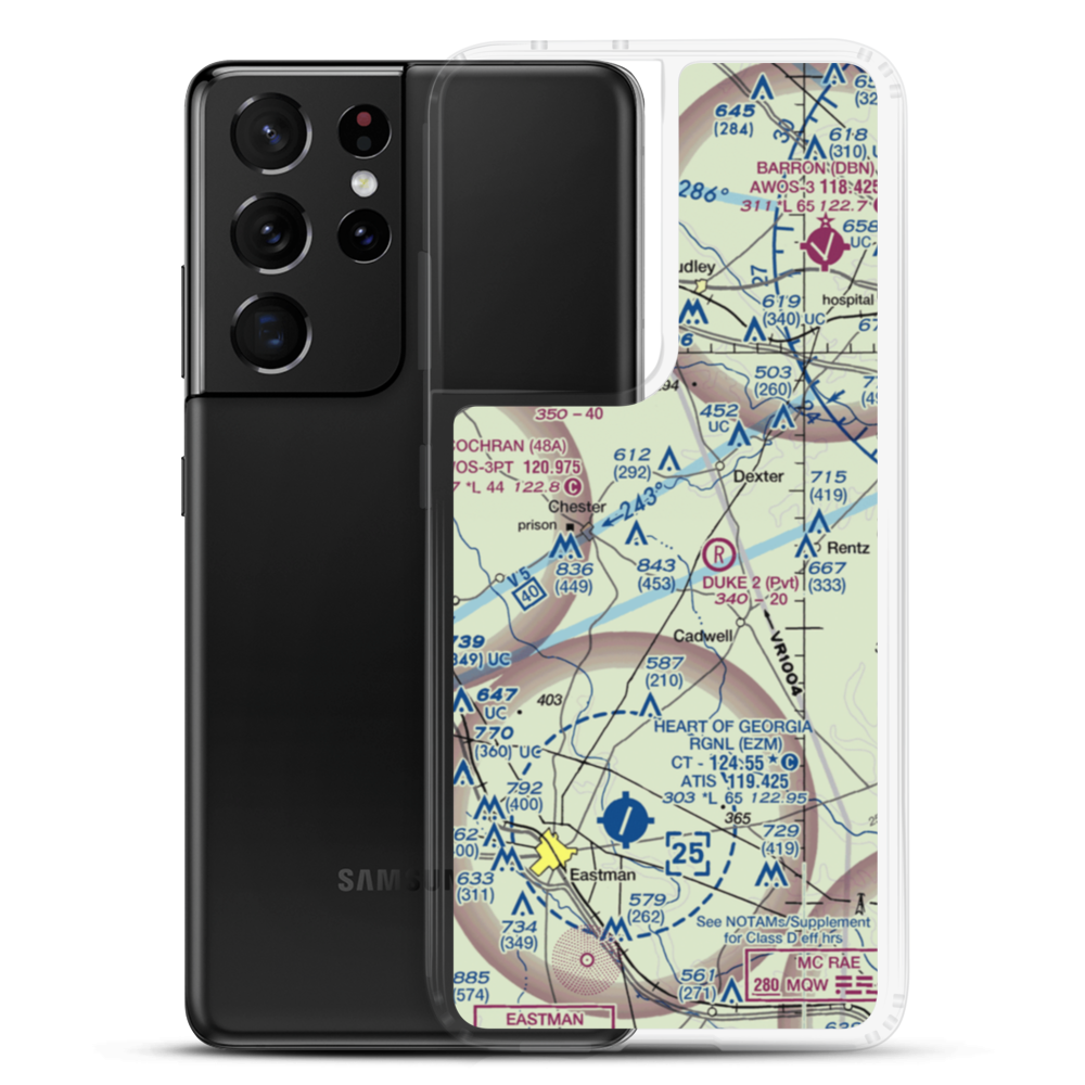 Lt Landing Airport (23GE) VFR Sectional Samsung Case Samsung Galaxy S21 Ultra model shown