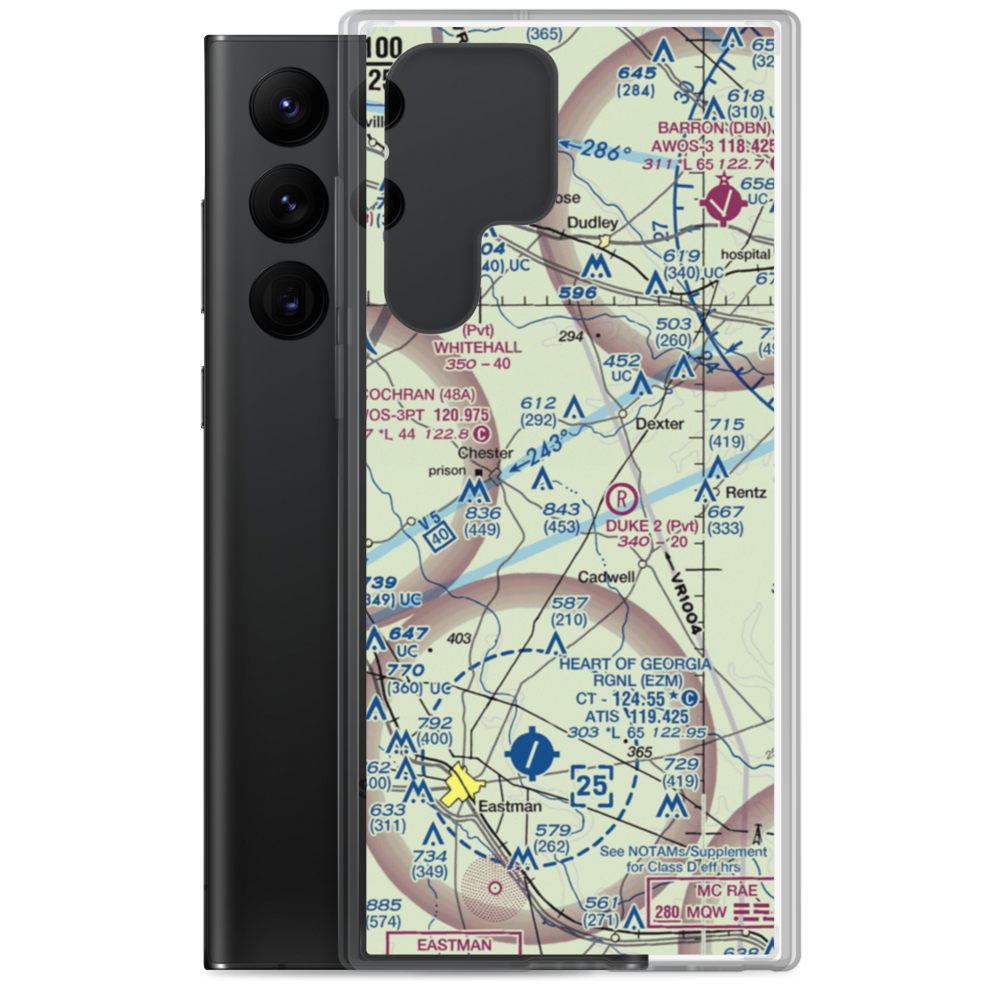 Lt Landing Airport (23GE) VFR Sectional Samsung Case Samsung Galaxy S22 Ultra model shown